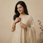 Sand Beige 3 Pcs Suit Set