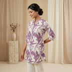 Bloomline Printed Purple Tunic