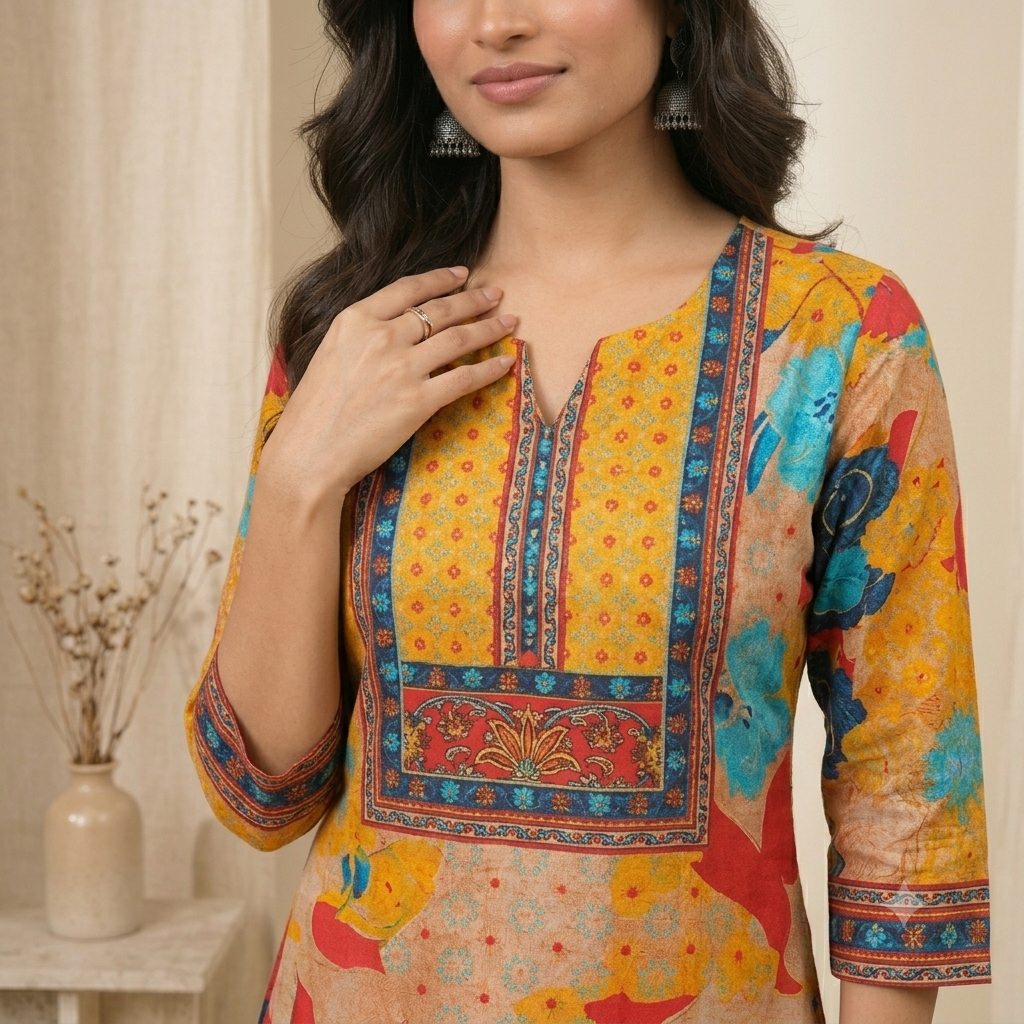 Multicolor Printed Palazzo Set