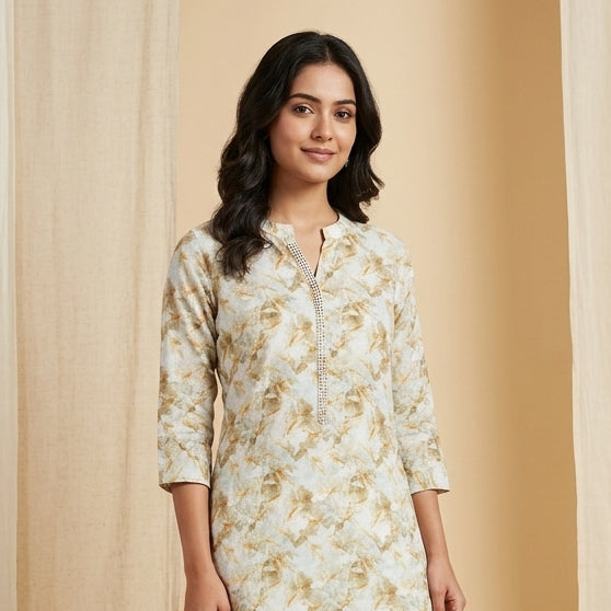 Autumn Bloom Yellow Tunic