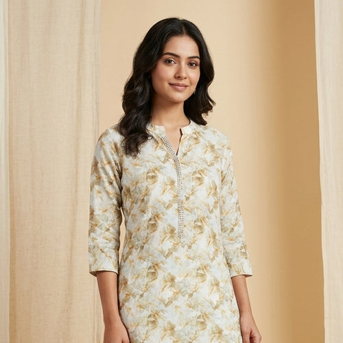 Autumn Bloom Yellow Tunic