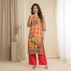 Multicolor Printed Kurta Set