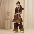 Bandhani Floral Print Kurta Set