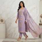 Lavender Blossom 3 Pcs Suit Set