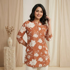 Floral Printed Rust Tunic