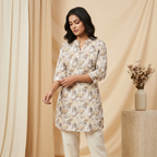 Autumn Bloom Grey Tunic