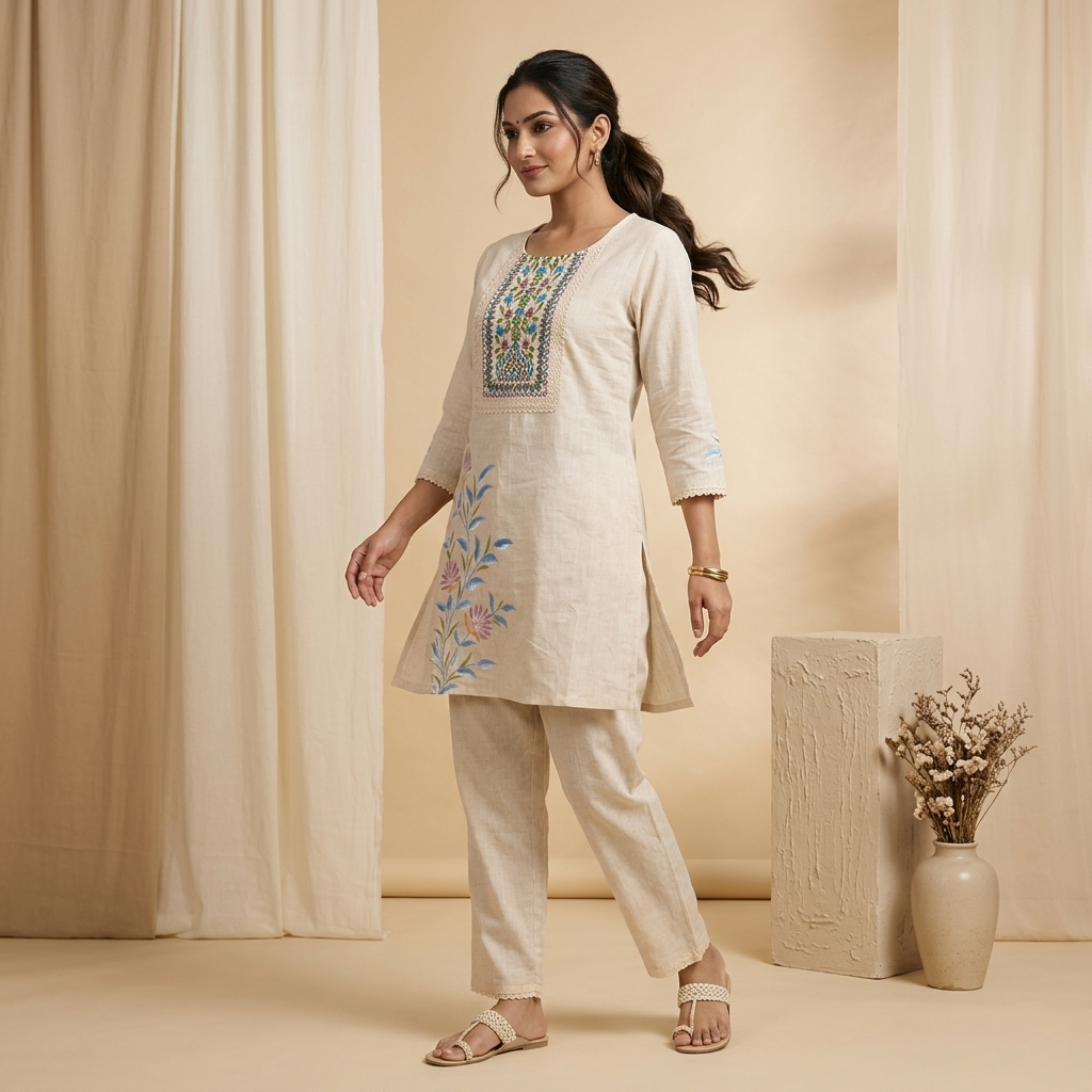Pastel Bloom Kurta Set