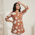 Floral Printed Rust Tunic
