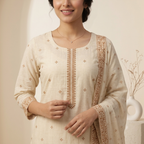 Ivory Charm 3 Pcs Suit Set