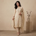 Sand Beige 3 Pcs Suit Set