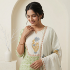 Sage Mosaic 3 Pcs Suit Set