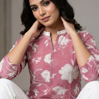 Floral Printed Pink Tunic