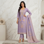 Lavender Blossom 3 Pcs Suit Set