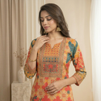 Multicolor Printed Kurta Set