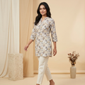 Autumn Bloom Grey Tunic