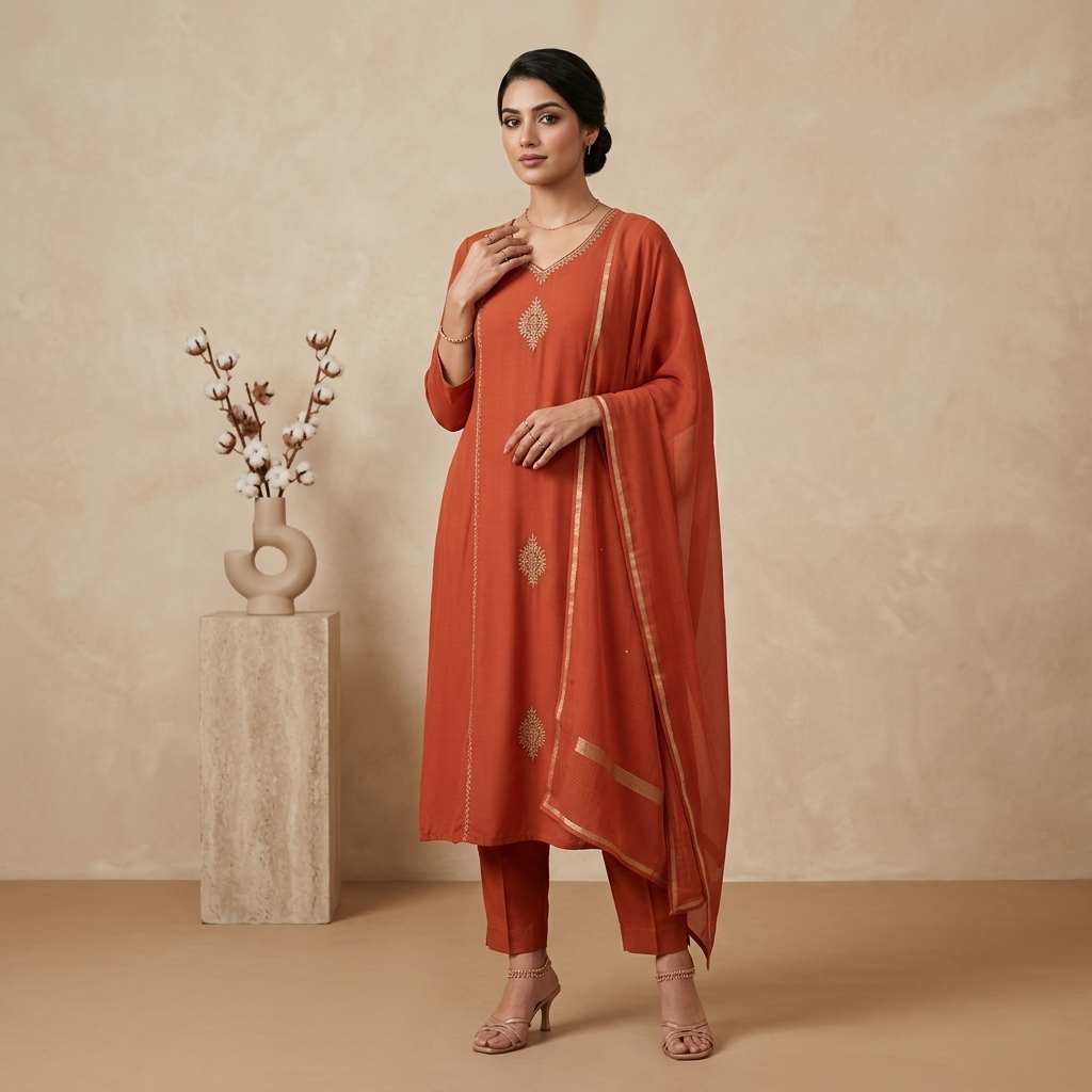 Rustic Amber 3 Pcs Suit Set