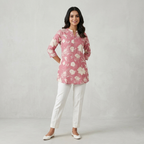 Floral Printed Pink Tunic