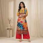 Multicolor Printed Palazzo Set