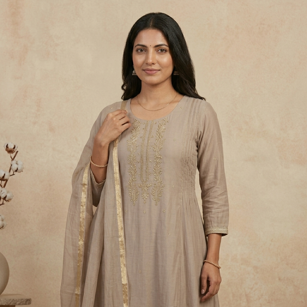 Dusty Mauve 3 Pcs Suit Set