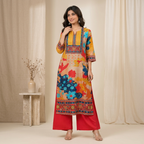 Multicolor Printed Palazzo Set