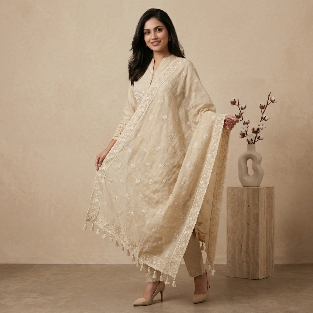Sand Beige 3 Pcs Suit Set