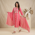 Coral Pink 3 Pcs Suit Set