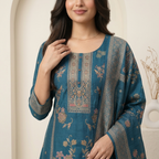Sapphire Garden 3 Pcs Suit Set
