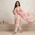 Floral Blush Pink 3 Pcs Suit Set