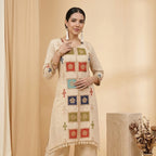 Multicolor Motif Embroidered Co-ord Set