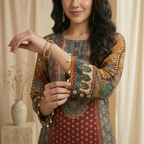Festive Printed Kurti Set