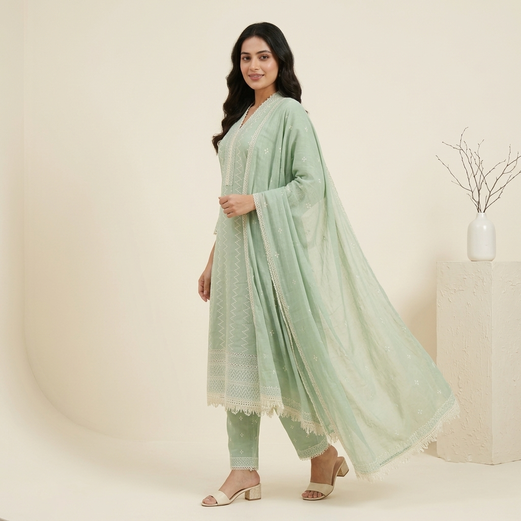 Mint Meadow 3 Pcs Suit Set