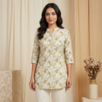Autumn Bloom Yellow Tunic
