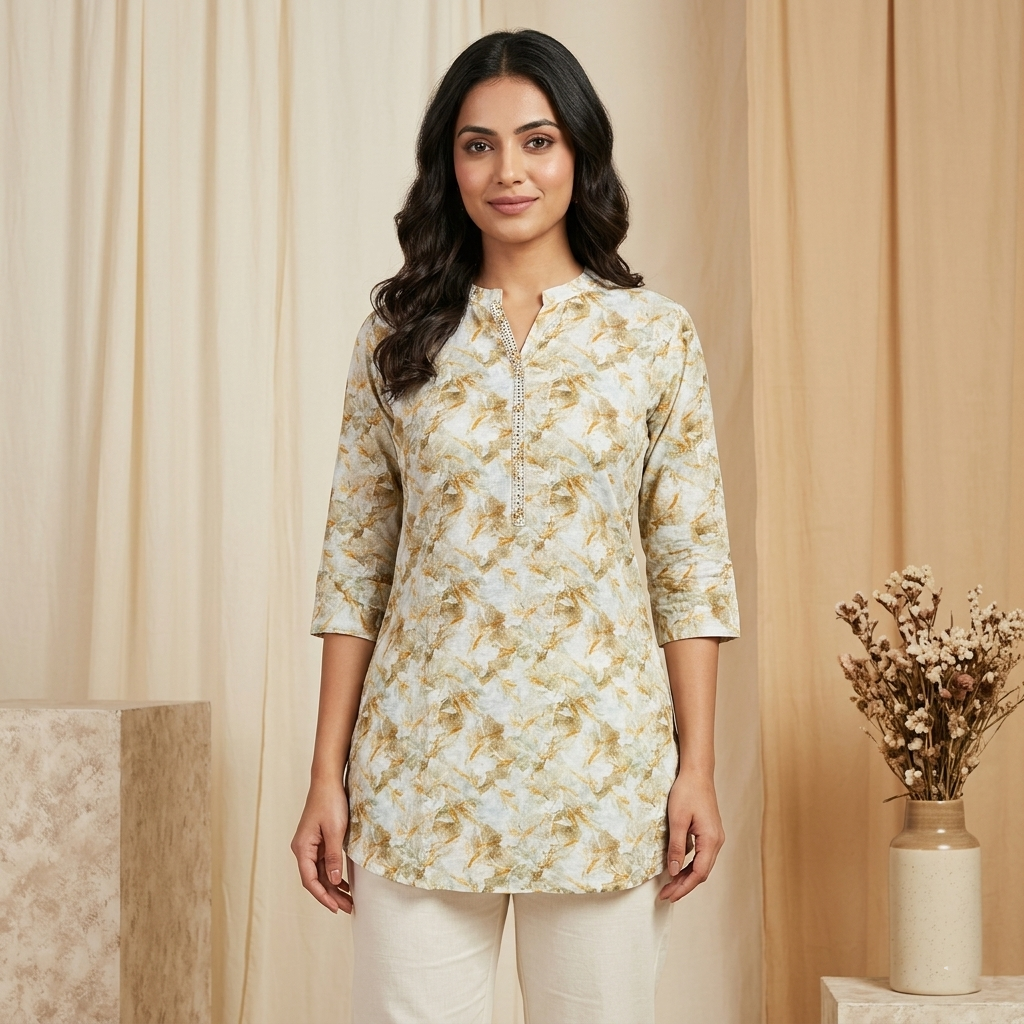 Autumn Bloom Yellow Tunic